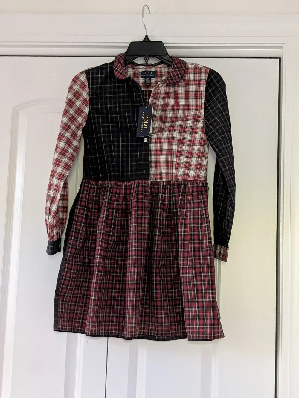 Ralph Lauren Plaid Cotton Poplin Shirtdress